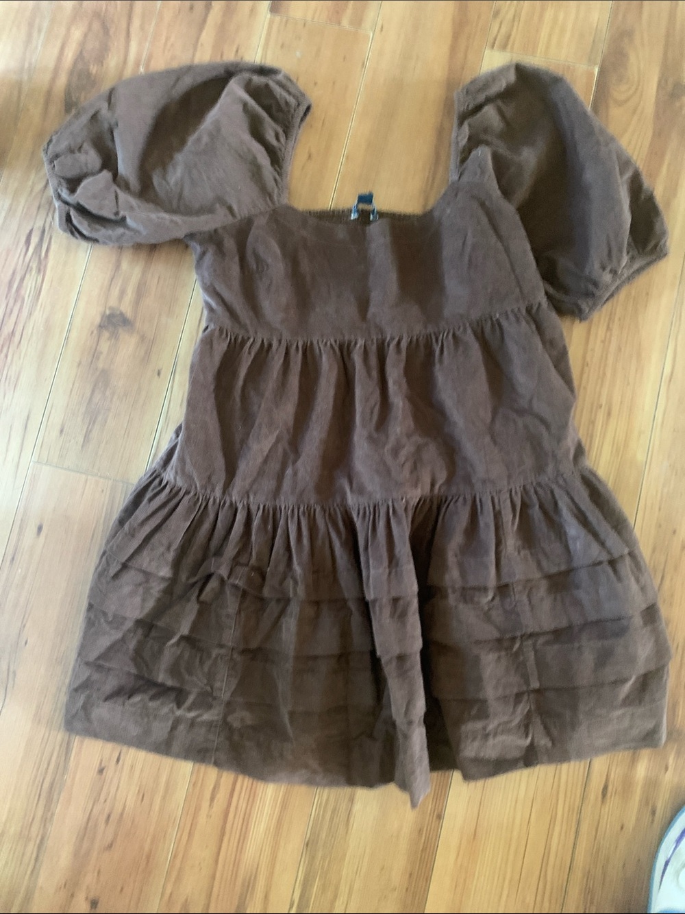 American Eagle Outfitters Brown Smocked Mini Dress